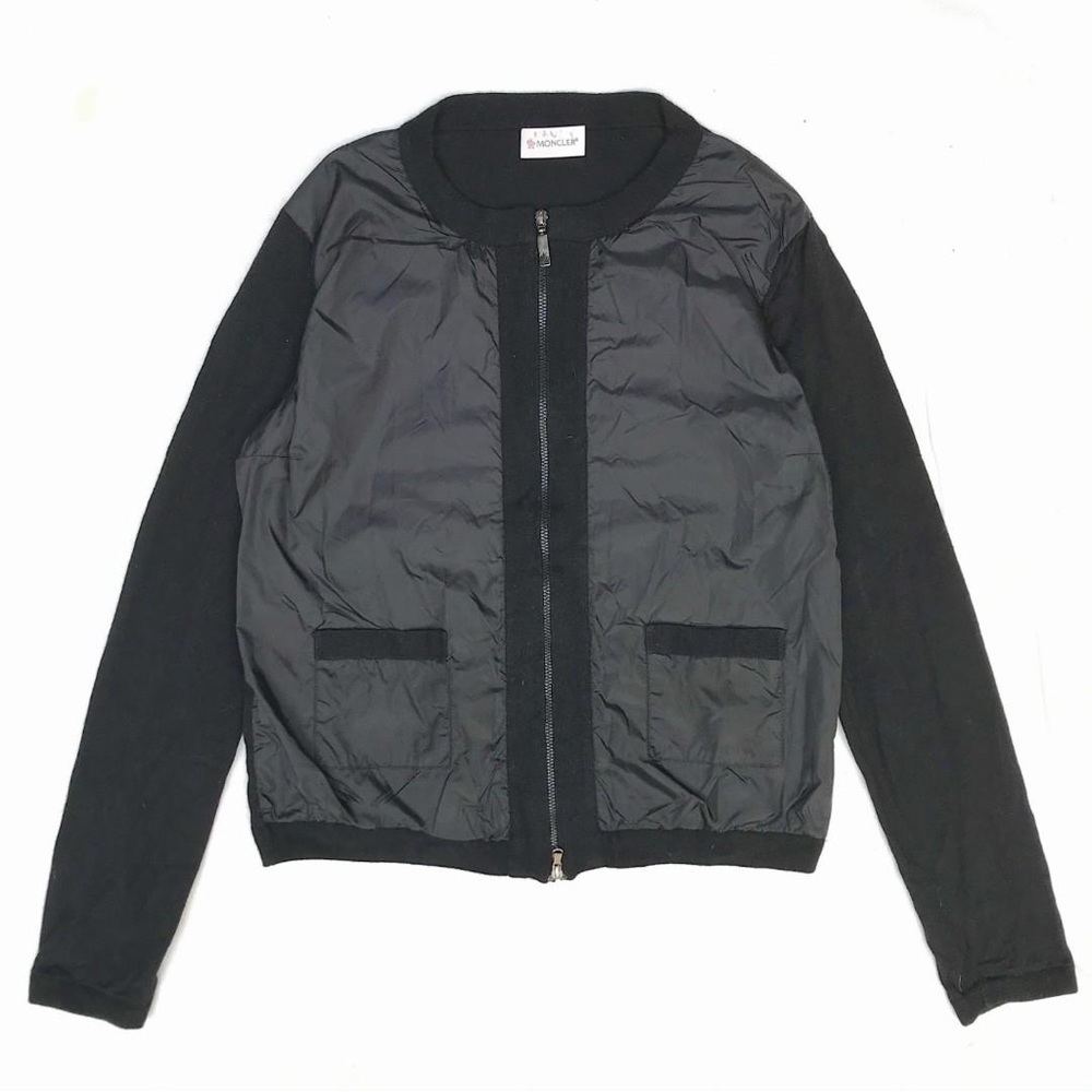 Moncler Black Women's Hybrid Bomber Jacket